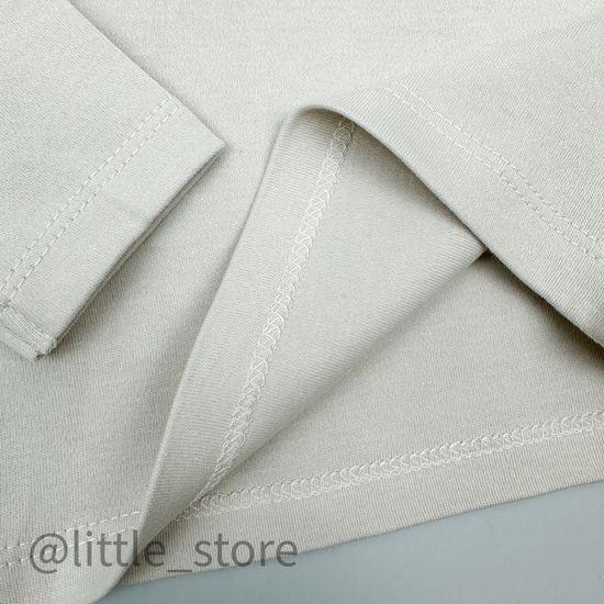 Комплект лонгсливов хлопковых, Бежевый/розовый