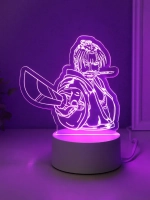 Светильник "Аниме. Воин" LED RGB от сети RISALUX 9,5х14,9х16