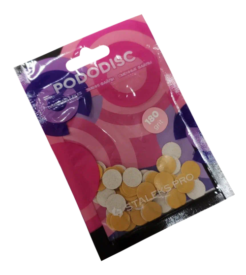 Сменные файлы для педикюрного диска XS 180 грит STALEKS PRO, 50 шт