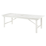 Стол садовый - IKEA BONDHOLMEN/БОНДХОЛЬМЕН ИКЕА, 74х235х90 см, белый