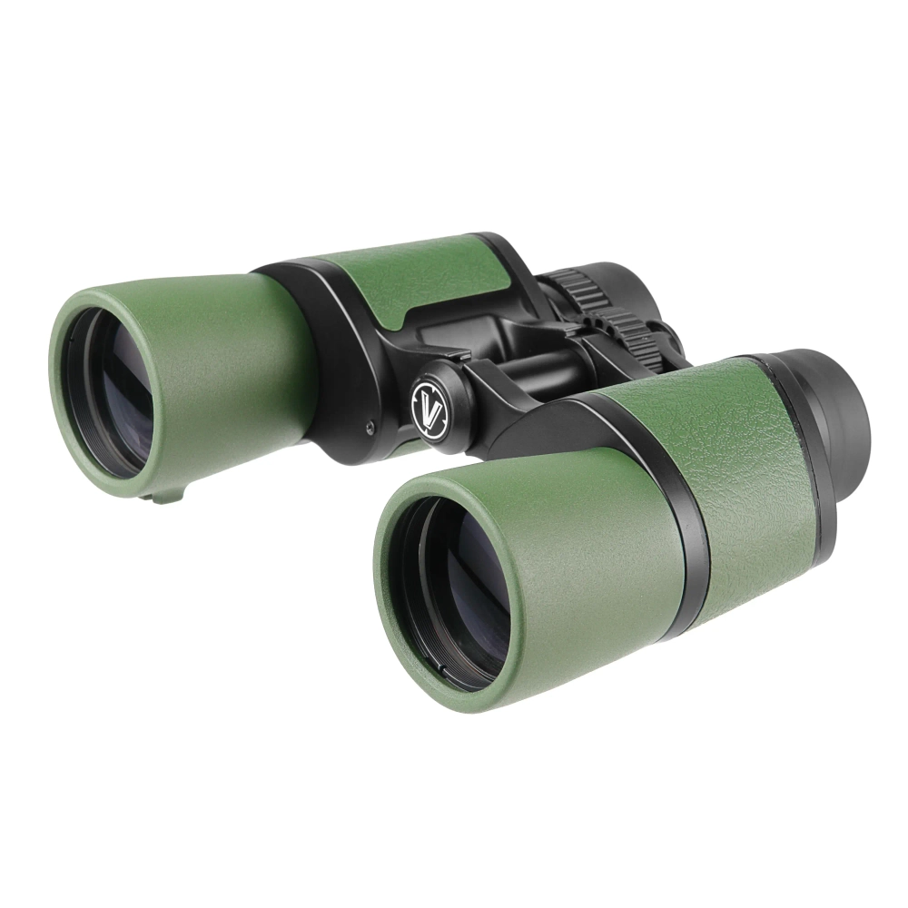 Бинокль Veber TITAN 10x42WP с зеленой отделкой, общий ракурс