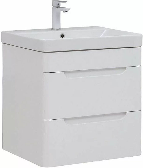 Тумба с раковиной Aquanet София 288905 60 белый глянец