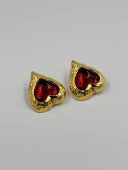 Клипсы сердечки Sonia Rykiel