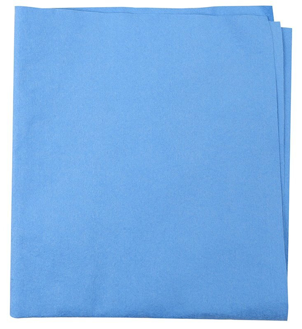 Салфетка из нетканой микрофибры (микроспан), 35х40 см, 100 г/м2, синяя