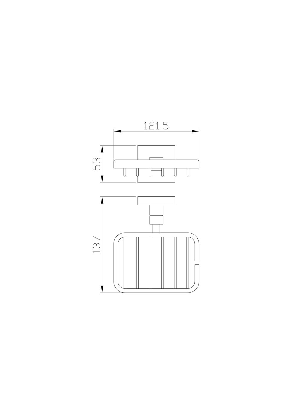 Мыльница с держателем WONZON & WOGHAND POLO, Темное золото (WW-8924-DG)