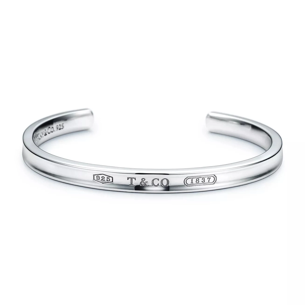Браслет-кафф из серебра 925 Tiffany,💗 Тиффани. Узкий. 💠