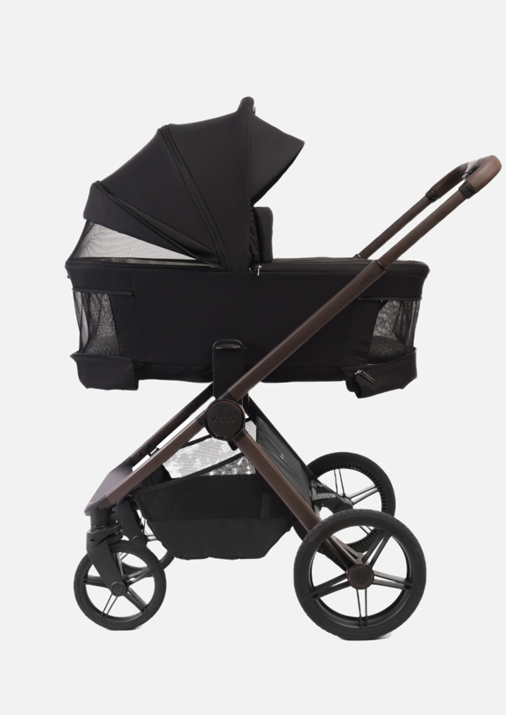 Peppy Коляска детская Soho 2 в 1 Black Черный