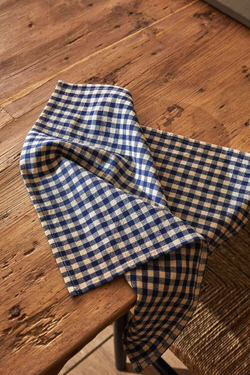 ZARA HOME КЛЕТЧАТАЯ САЛФЕТКА В КЛЕТКУ, СИНИЙ