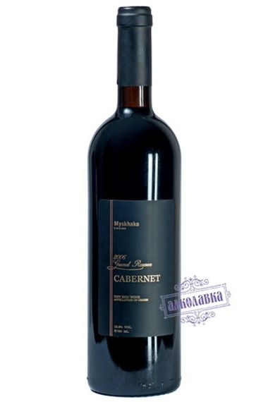 Вино географического наименования выдержанное "Каберне Мысхако" сухое красное
