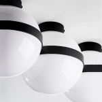 812117 Люстра GLOBO 1х40W E14 ЧЕРНЫЙ/БЕЛЫЙ