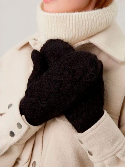 Варежки В036-07 черные