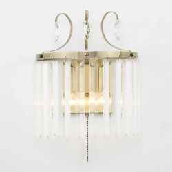 Citilux Инга CL335323 Бра хрустальное с выключателем Бронза