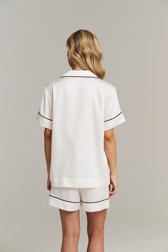 Пижамная блуза с кантом из тенселя