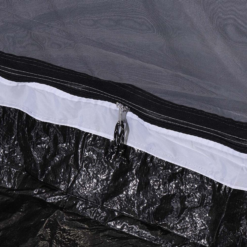 Палатка 4х-местная, 255+225х270х155 см, 2 слоя, 1 комн, с москитной сеткой, Green Days, Tunel tent