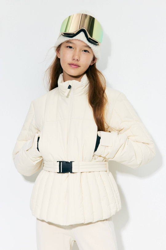 H&M Утепленная горнолыжная куртка ThermoMove, кремовый