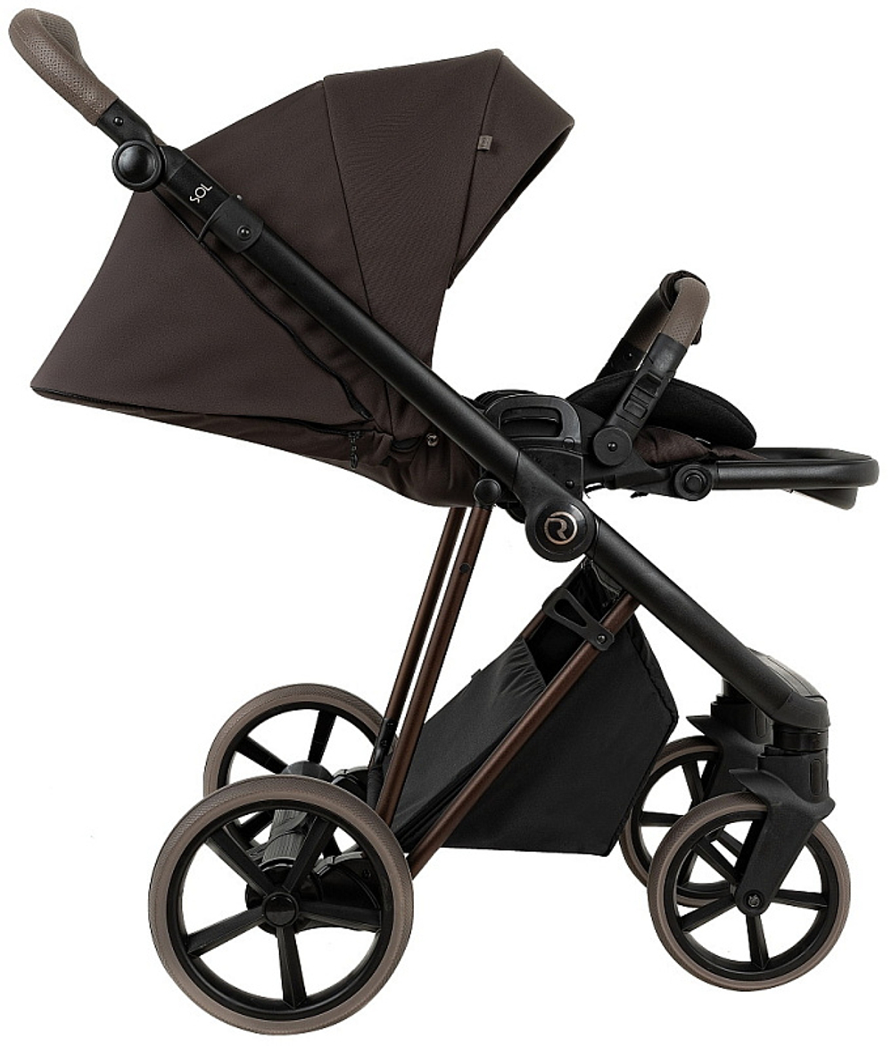 Коляска 2 в 1 Roan Sol Luxury Vintage 2.0 Turkish Coffe