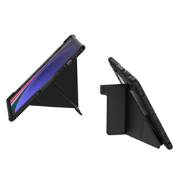 Чехол книжка от Nillkin для планшета Samsung Galaxy Tab S9 и Tab S10 FE, серия Bumper Pro Case-Multi Angle Folding Style, с защитной шторкой для камеры
