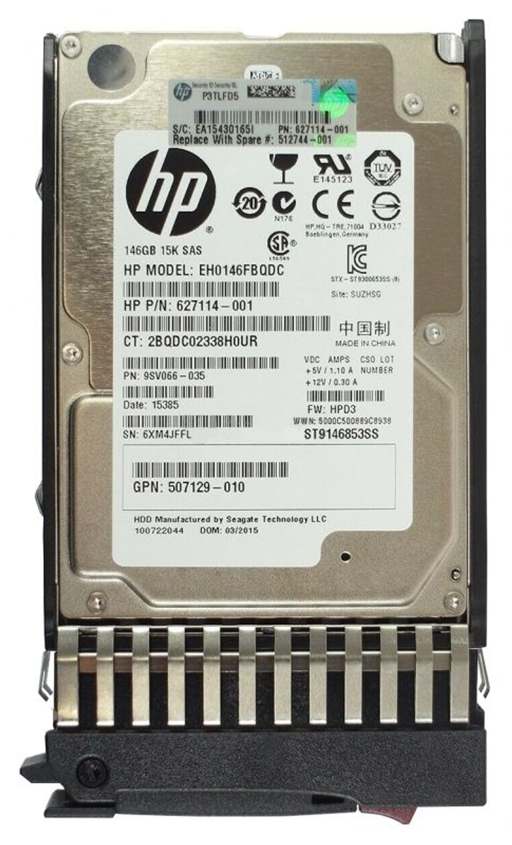 Серверный Жесткий диск HP EH0146FBQDC 146Gb 15K SAS 2,5"