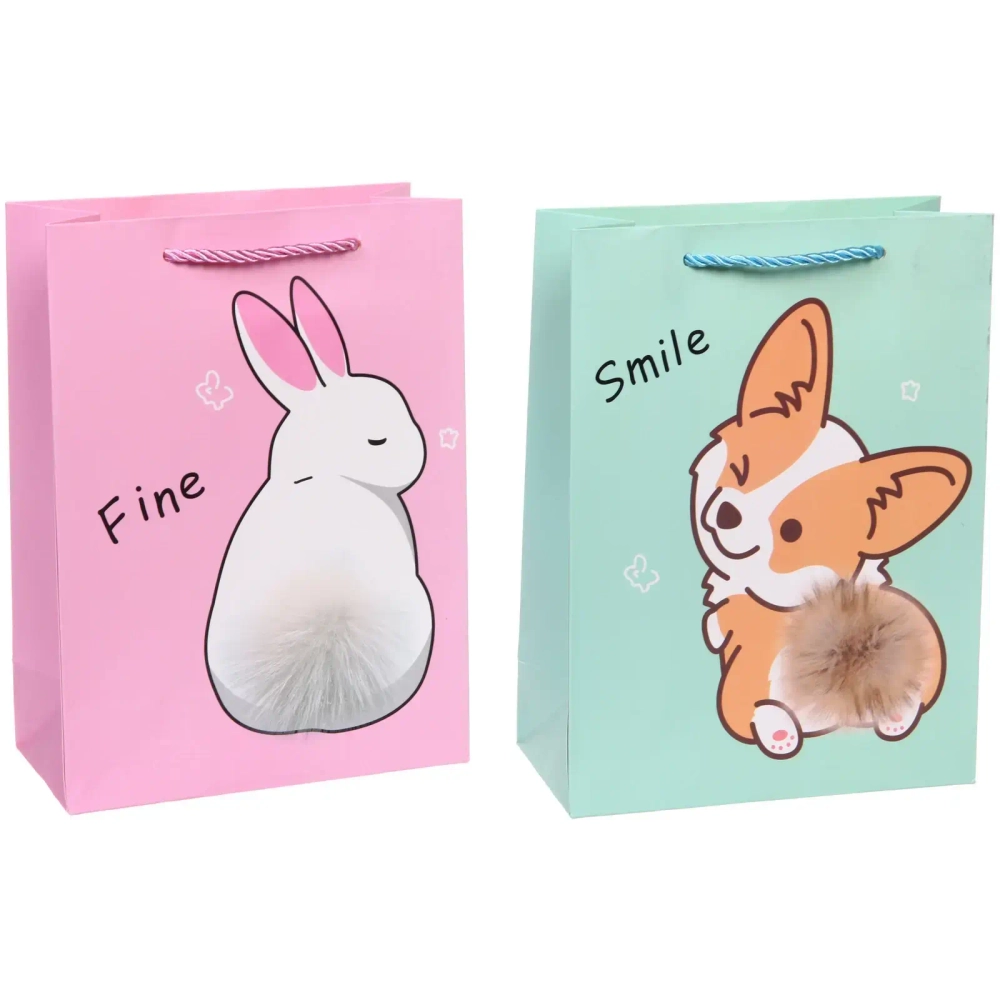 Пакет подарочный «Милашка» 18*24*8,5 см, микс