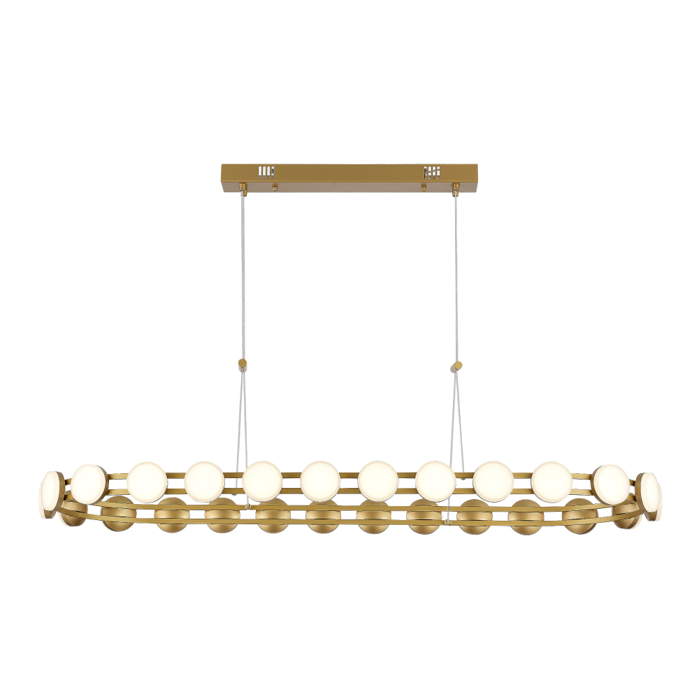 SL6610.203.26 Светильник подвесной ST-Luce золотистый/белый LED 1*50W 4000K MONRO