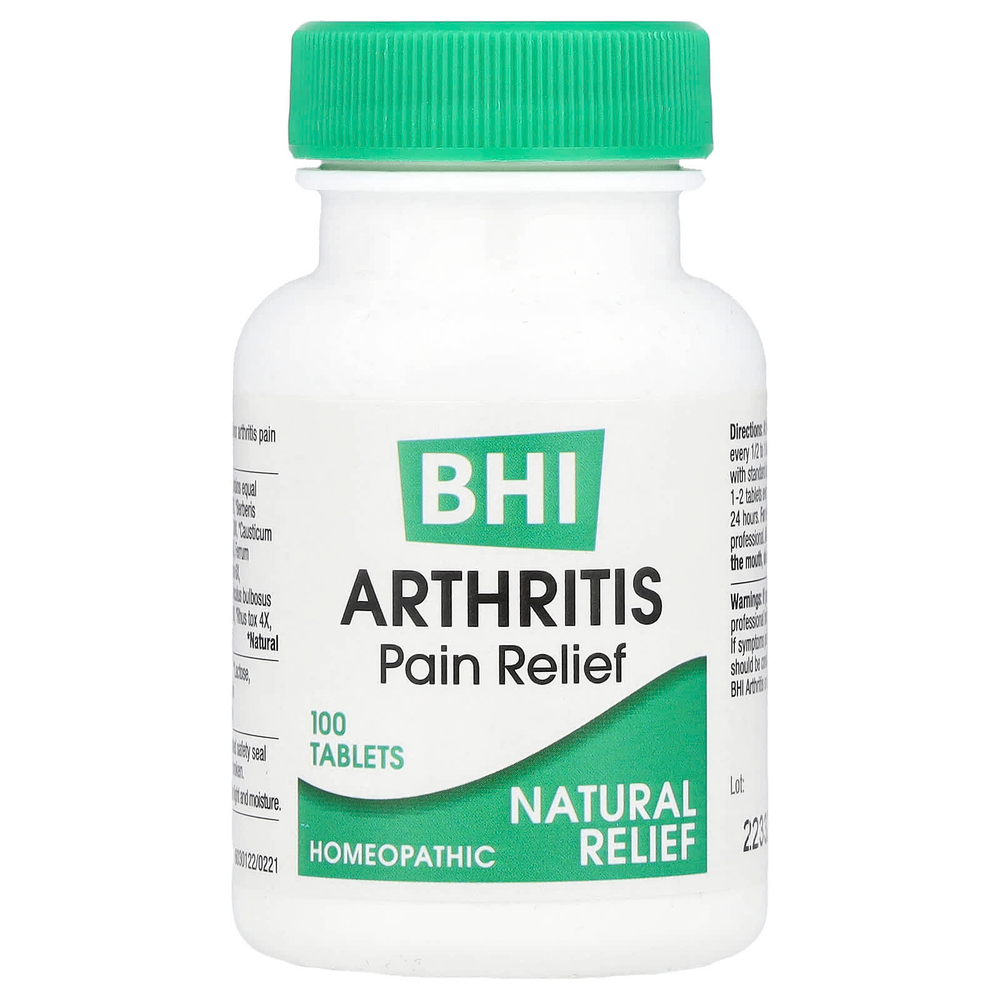 MediNatura, BHI, артрит, обезболивающие, 100 таблеток
