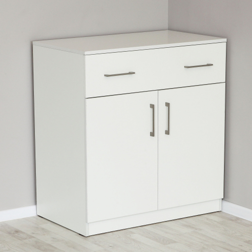 КМ.006.02-09-00 Комод с полкой и ящиком 804х478х862 2кат Белый жемчуг 81005М Белый жемчуг 81005М