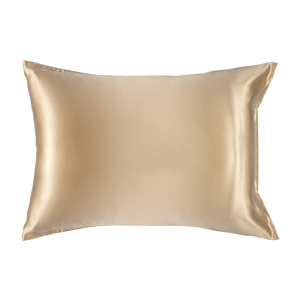 Наволочка из натурального шелка бежевого цвета из коллекции essential, 50х70 см