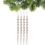 Подвеска «Сверкающая сосулька» 13 см (набор 4 шт), Золото