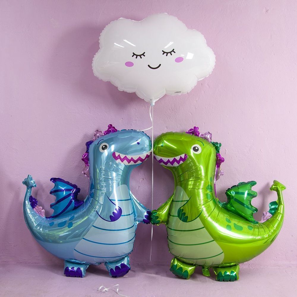 Шар (27"/69 см) Фигура, Облако, Белый 1 шт.