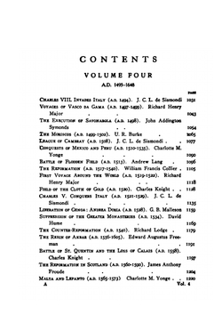 The World's great events. An indexed history of the world from earliest times to the present day by famous historians.. Volume 4 (1493-1648) | Singleton Esther