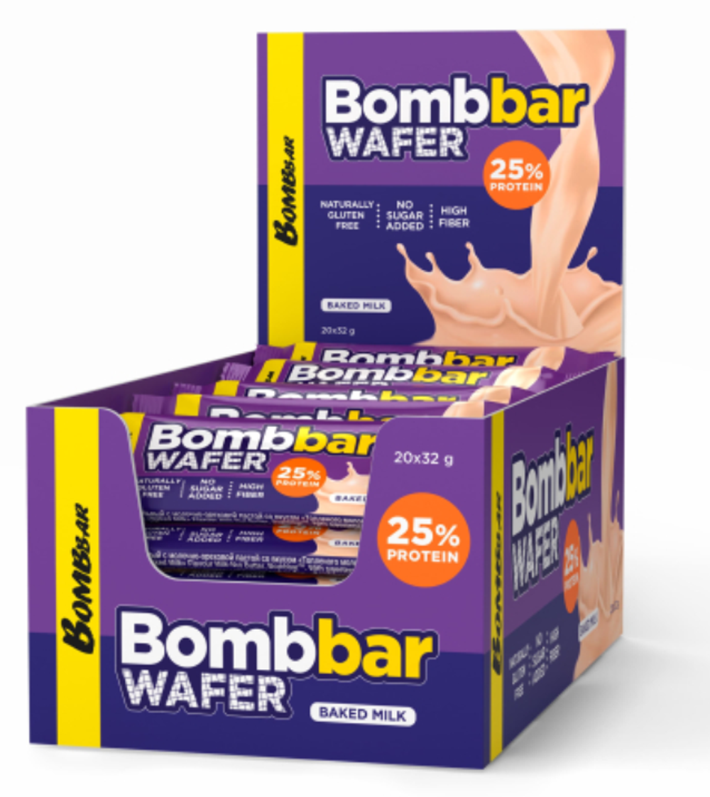 Батончик глазированный вафельный WAFER