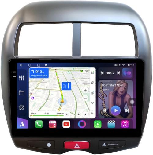 Магнитола для Mitsubishi ASX, Peugeot 4008, Citroen C4 Aircross 2010-2016 - FarCar S400-TS18 монитор 10.36" QLED на Android 14, CarPlay, 4G SIM-слот