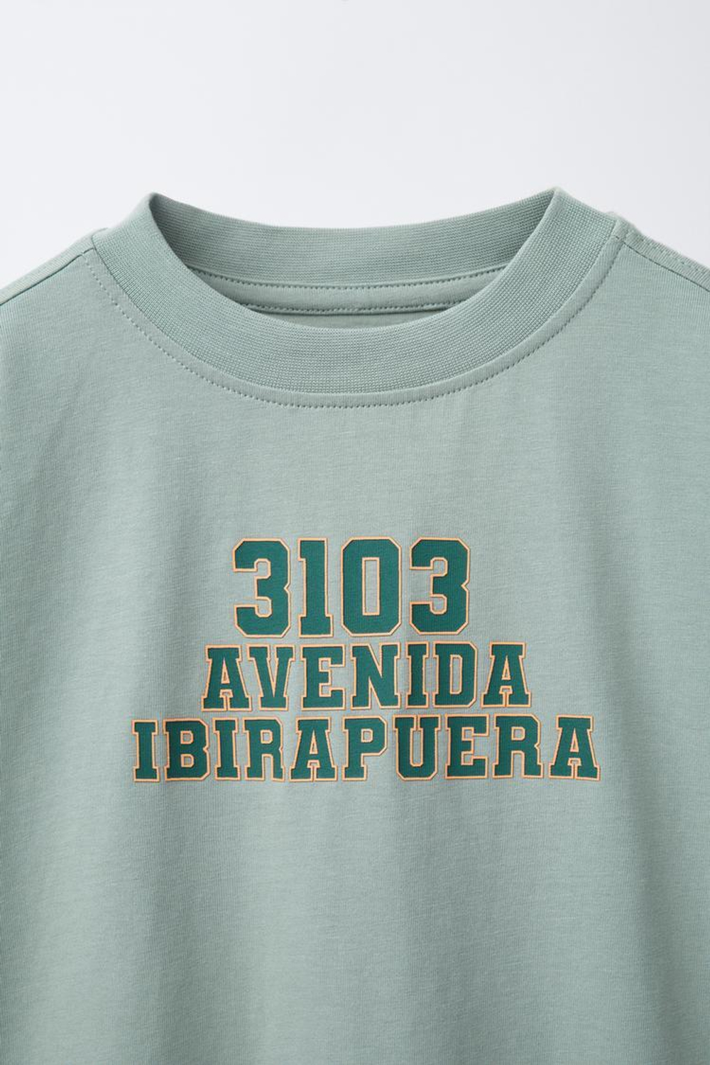 ZARA СПОРТИВНАЯ ФУТБОЛКА, ЗЕЛЕНОВАТО-СИНИЙ