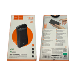 Внешний аккумулятор Hoco J89 10000 mAh (20W, QC3.0, PD, MicroUSB, Type-C) Черный