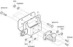 Фаркоп WESTFALIA 335408900113 для Toyota Hilux 10-16(паспорт и сертификат в комплекте)(без электрики)