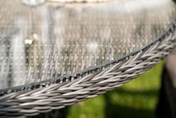 "Эспрессо–150 S" обеденная группа плетеная, цвет графит