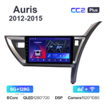 Teyes CC2 Plus 10,2"для Toyota Auris 2012-2015 (прав)