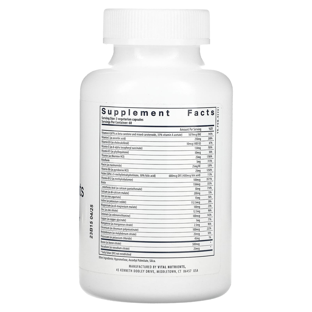 Vital Nutrients, мультипитательные вещества для беременных, 180 вегетарианских капсул