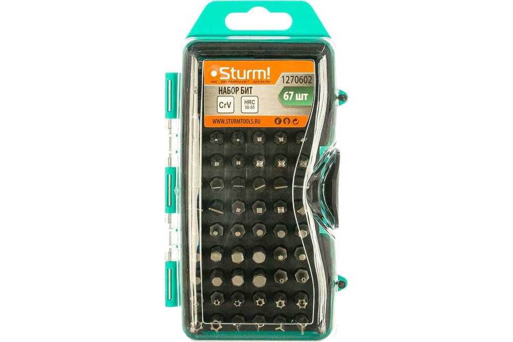 Наборы бит 25 мм, 67 шт. Sturm 1270602