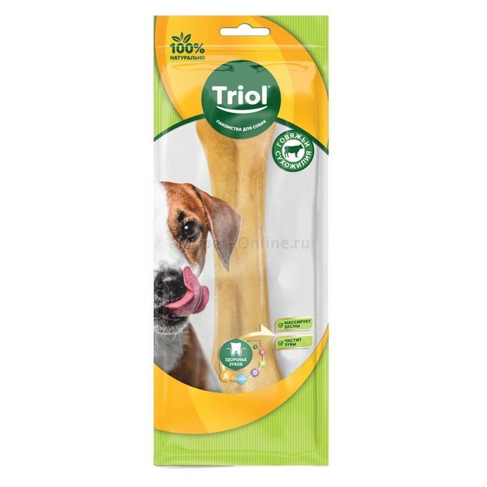 Кость жевательная, 25см (уп.1шт.), серия DENTAL, Triol