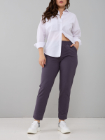 Брюки Бдж-129/серофиолетовый-джинс