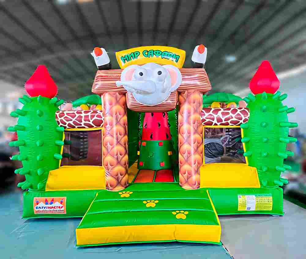 Коммерческий надувной батут «Сафари Ультра 2», 10*5*6 м