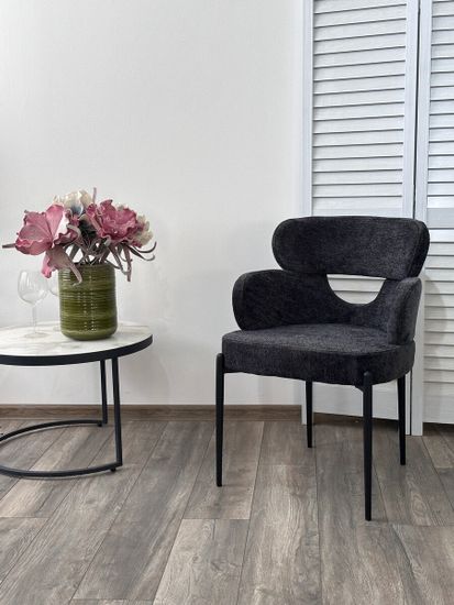 Стул VALTER RAVEN-18 Серый, ткань / Черный каркас