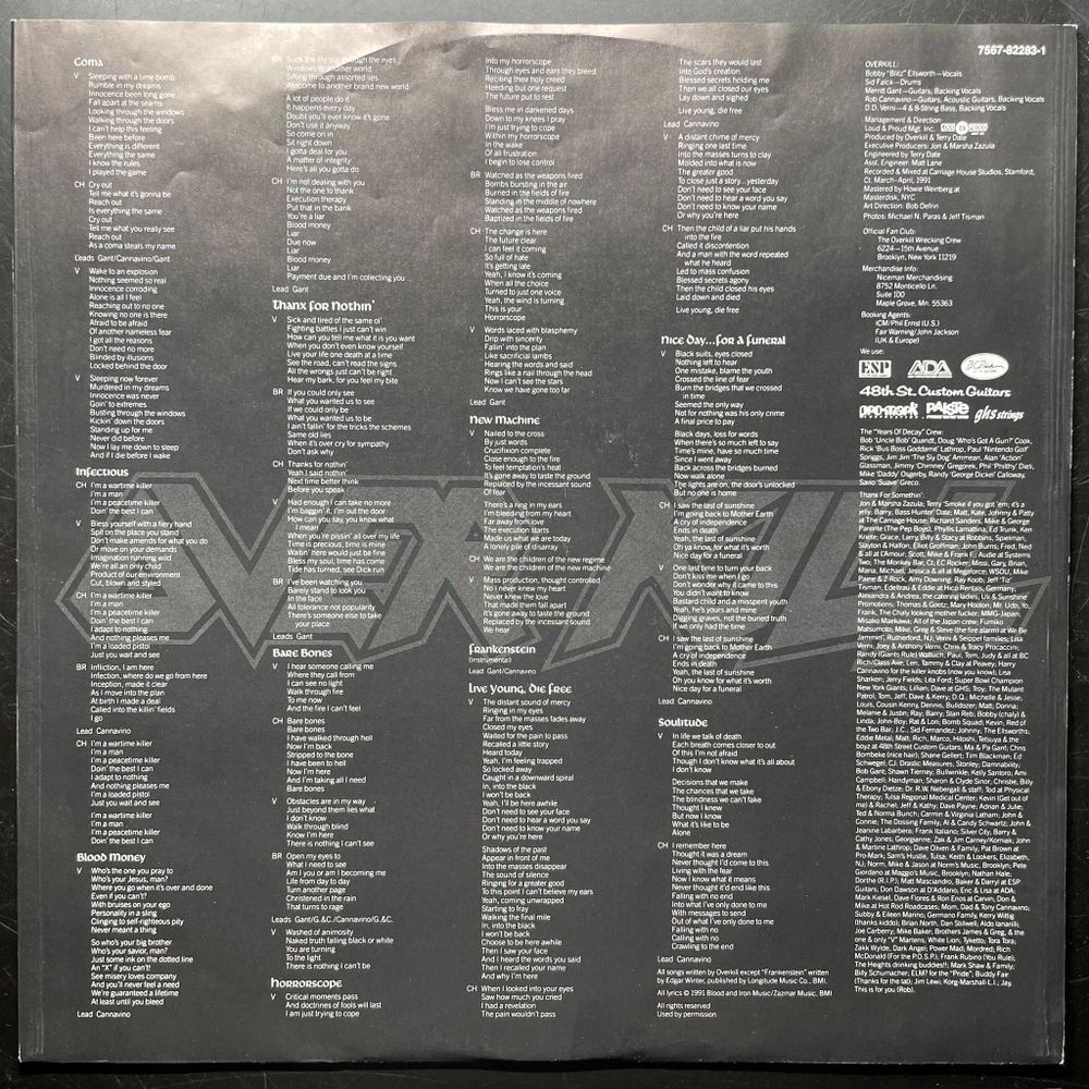 Overkill ‎– Horrorscope (Германия 1991г.)