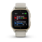 Смарт часы Garmin Venu Sq 2 Music Edition серый с безелем цвета кремового золота и силиконовым ремешком