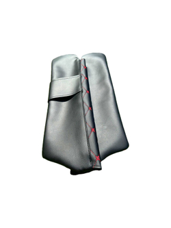 Чехлы на козырьки Нива (красная нить Бабочка)