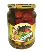 Ассорти №7 Томаты, огурцы, патиссоны маринованные 670мл. Лучшие рецепты - купить не дорого в Москве