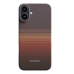 Чехол Pitaka Tactile Woven Case для iPhone 16 Sunset (KI1601U)
