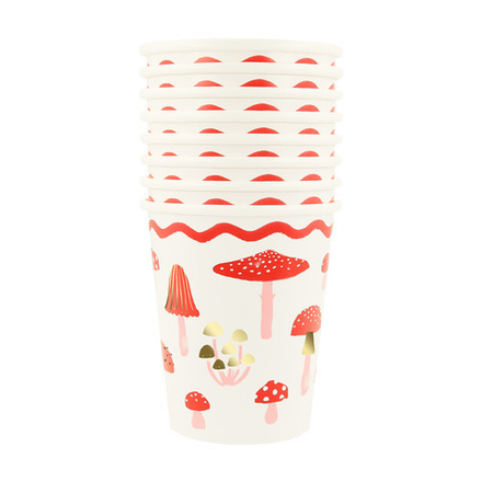 Стаканы "Мухоморы" 8 шт.
