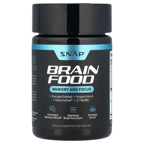 Snap Supplements, Brain Food, 60 капсул